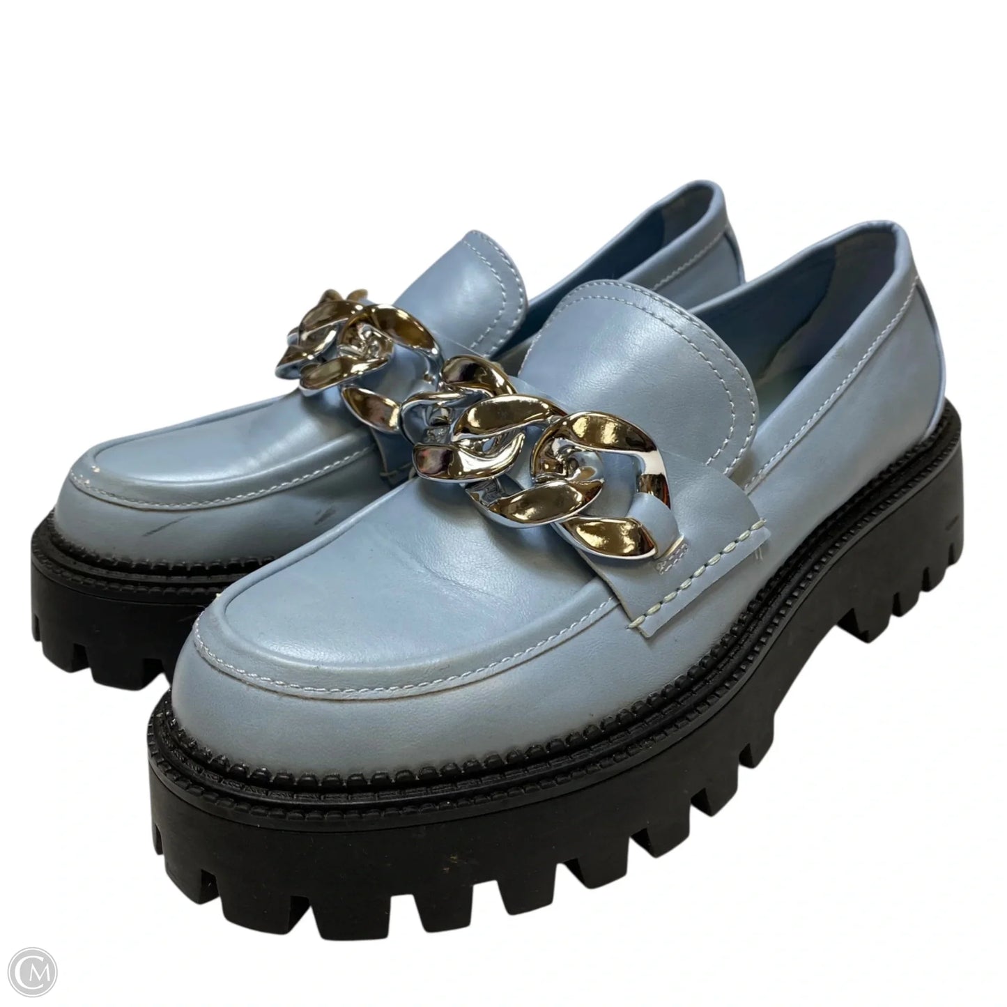 Shoes Heels Platform By Steve Madden In Blue, Size: 9