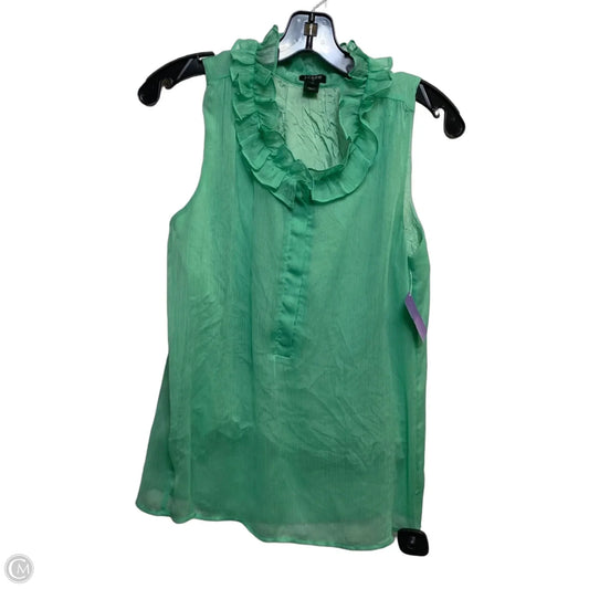 Top Sleeveless By J. Crew In Green, Size: S