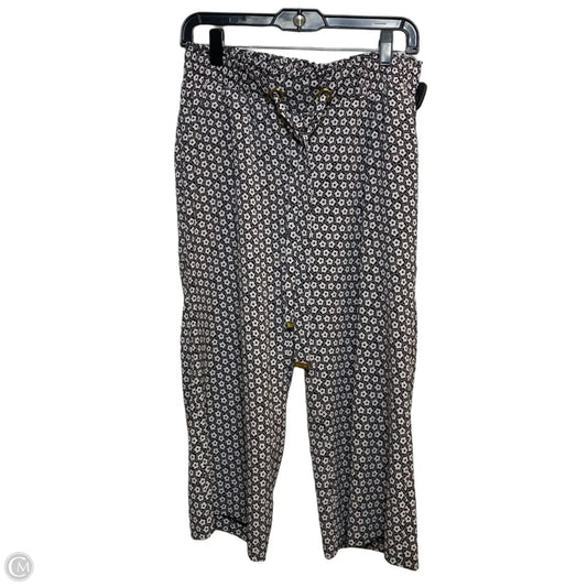 Pants Cropped By Michael By Michael Kors In Black & White, Size: S