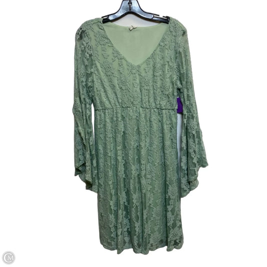 Dress Casual Short By Pink Blush In Green, Size: M