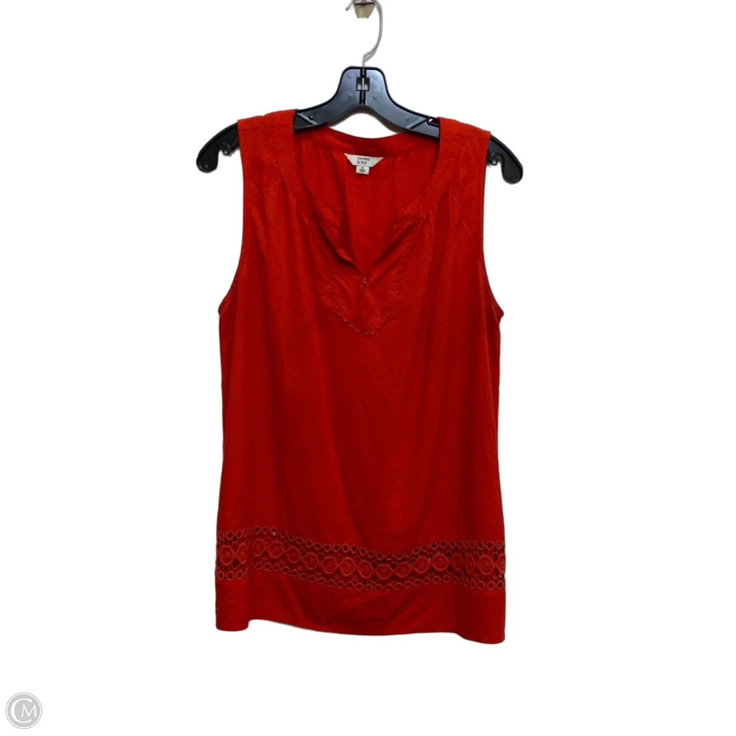 Top Sleeveless By Crown And Ivy In Red, Size: M