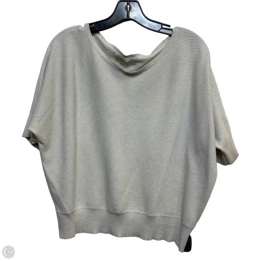 Top Short Sleeve By Vila Milano In Cream, Size: Xl