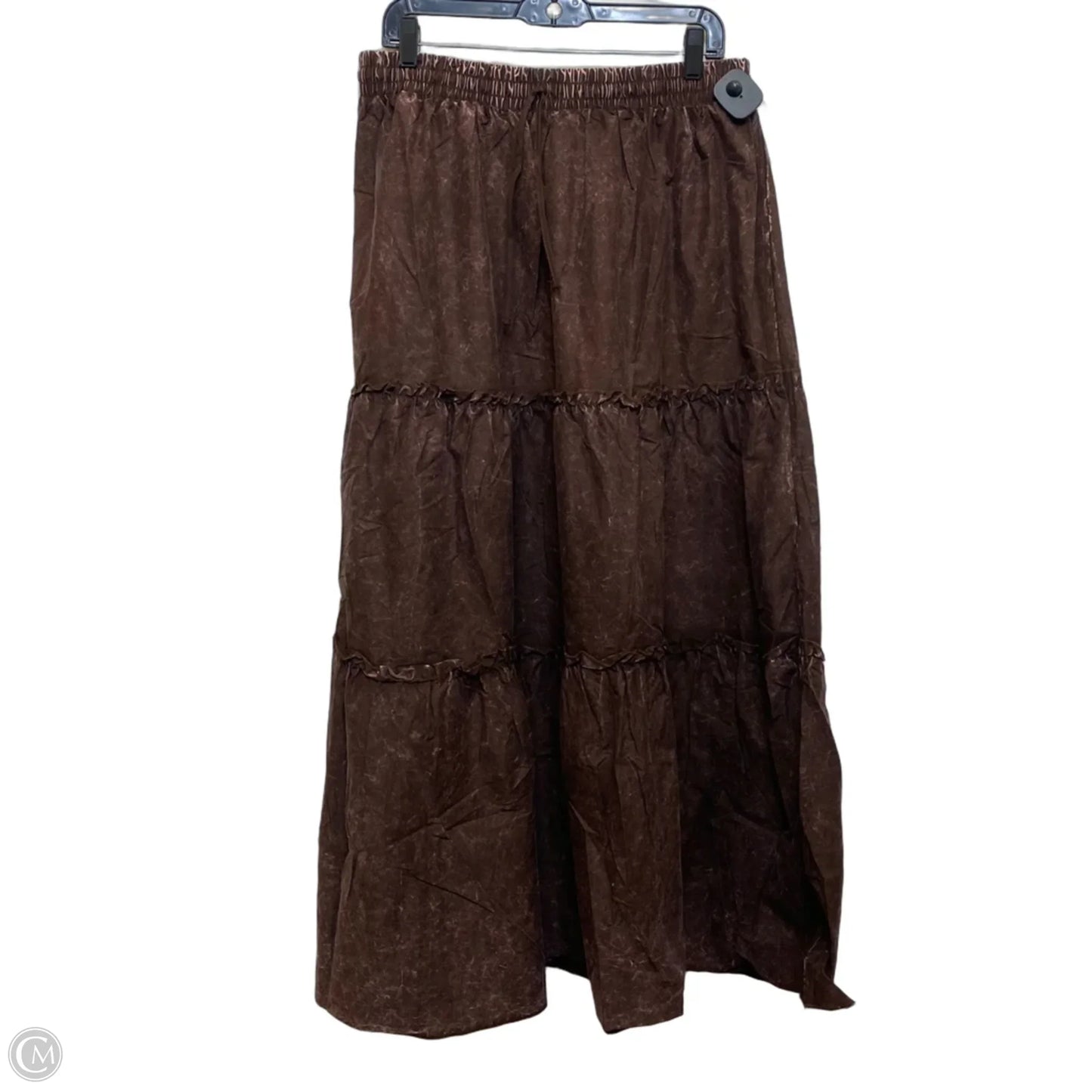 Skirt Maxi By Zenana In Brown, Size: Xl