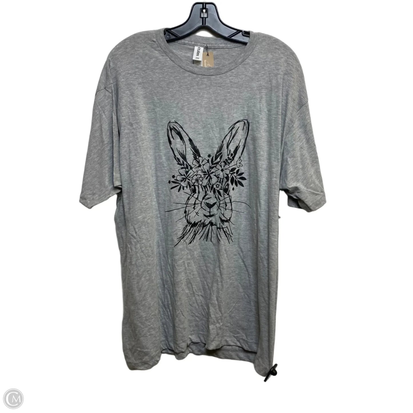 Top Short Sleeve By Tultex In Grey, Size: Xl