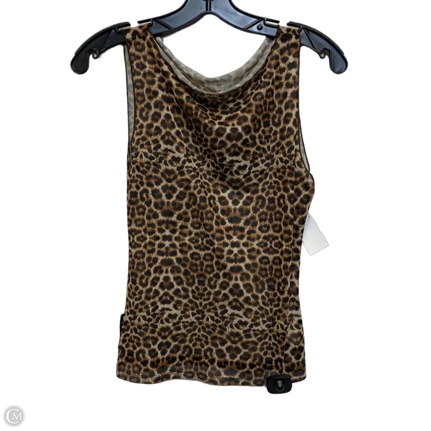 Top Sleeveless By Misguided In Animal Print, Size: Xs
