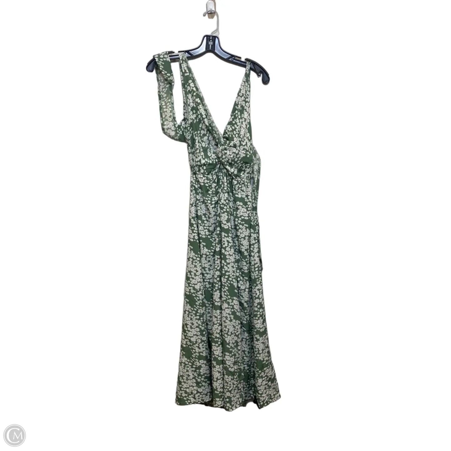 Dress Casual Maxi By Shein In Green & White, Size: S