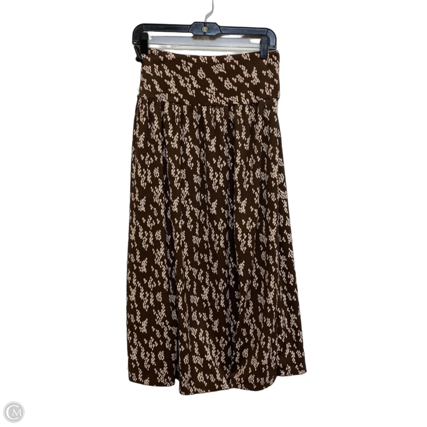 Skirt Maxi By Anthropologie In Brown & Pink, Size: S