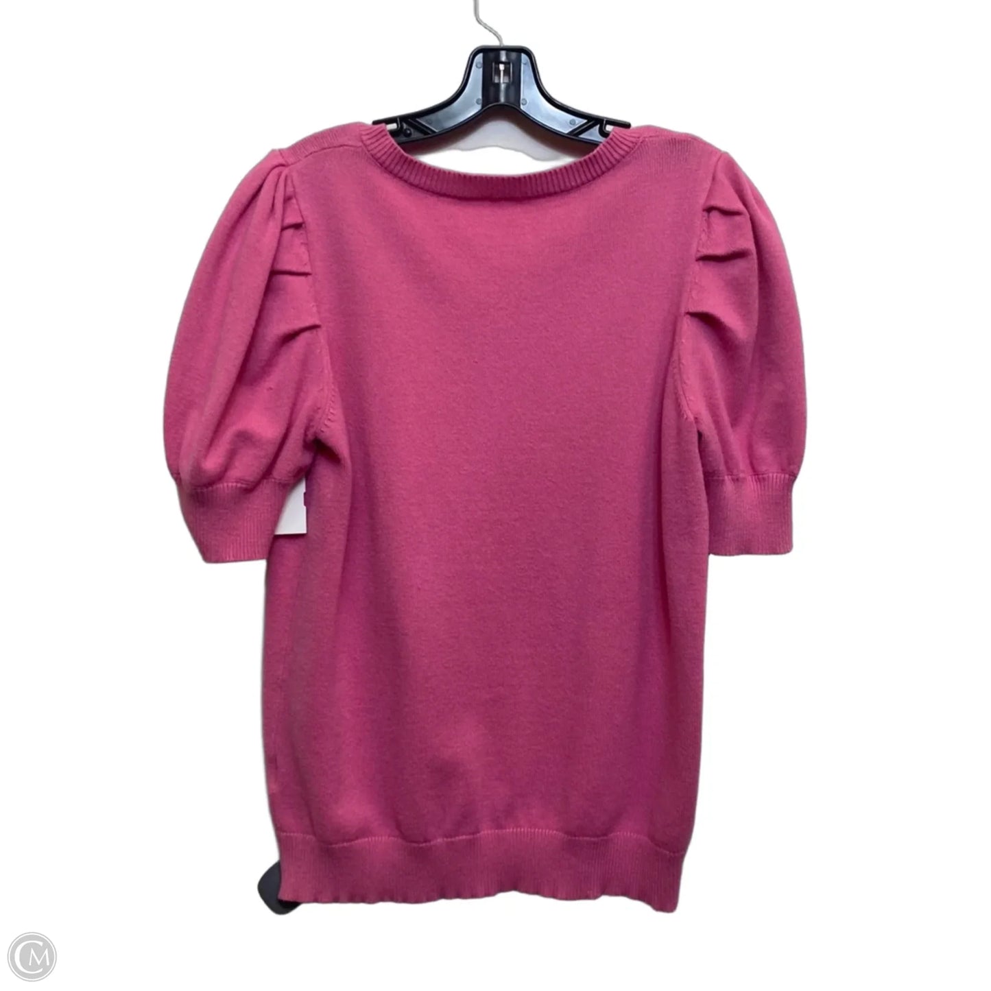 Top Short Sleeve By Cmf In Pink, Size: L