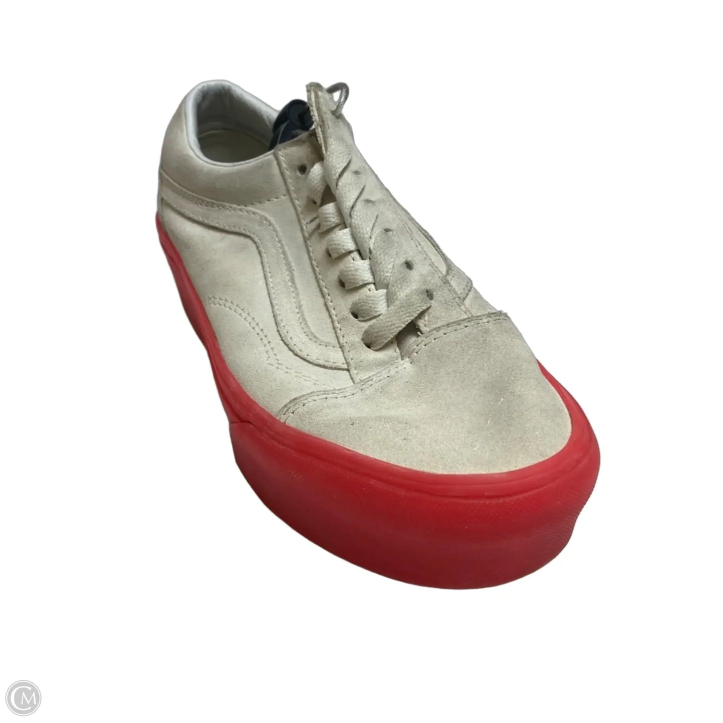 Shoes Sneakers Platform By Vans In Cream & Pink, Size: 6