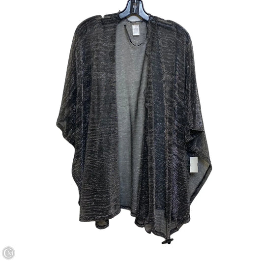 Kimono By Clothes Mentor In Black & Grey, Size: Osfm