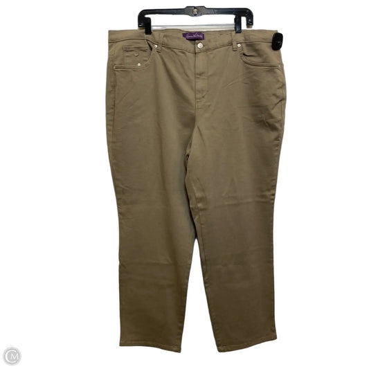 Jeans Straight By Gloria Vanderbilt In Brown, Size: 22
