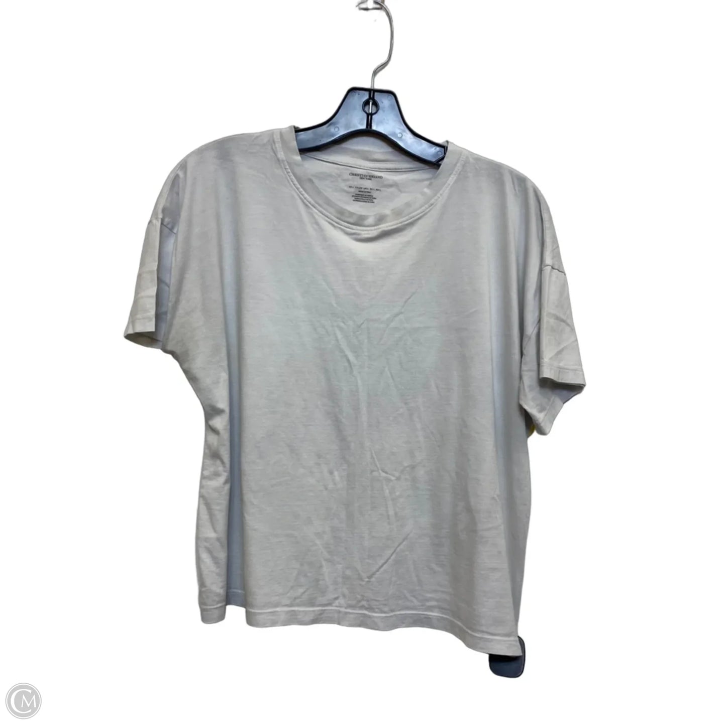 Top Short Sleeve Basic By Christian Siriano In Grey, Size: L