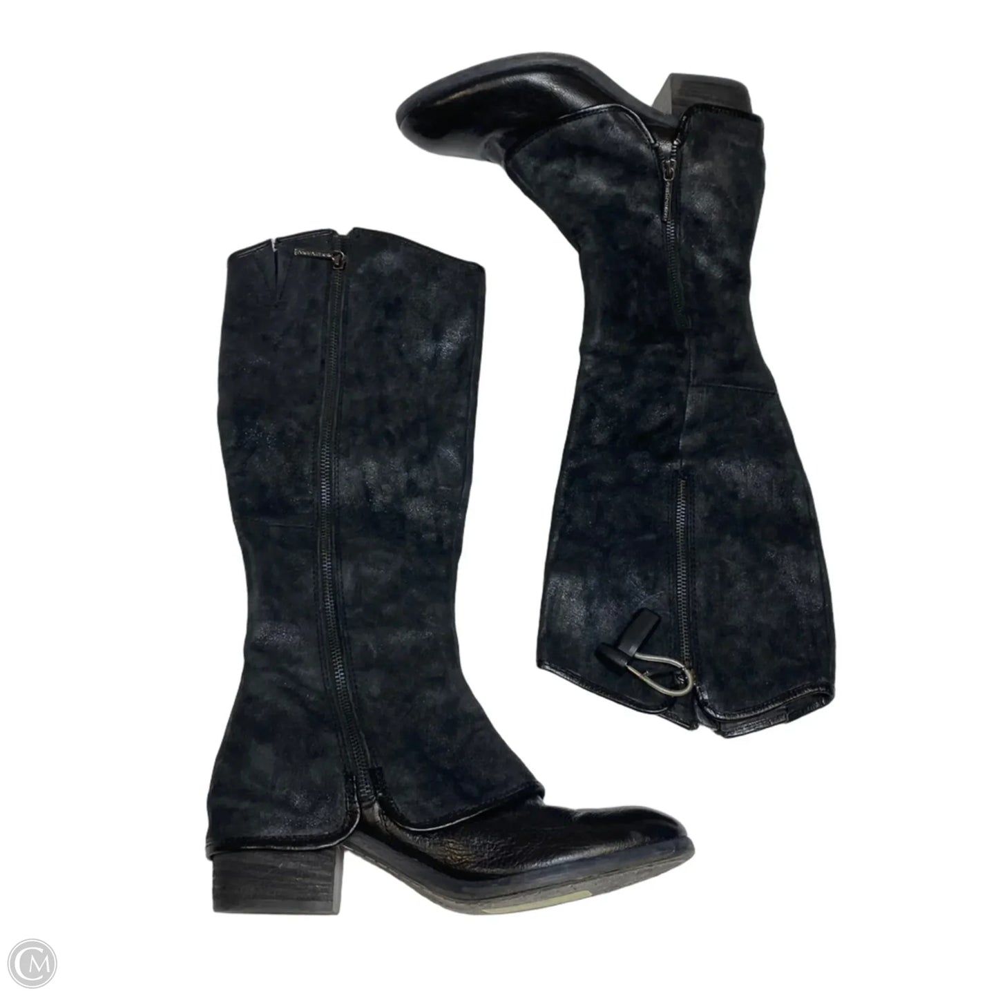 Boots Knee Flats By Donald Pliner In Black, Size: 7.5