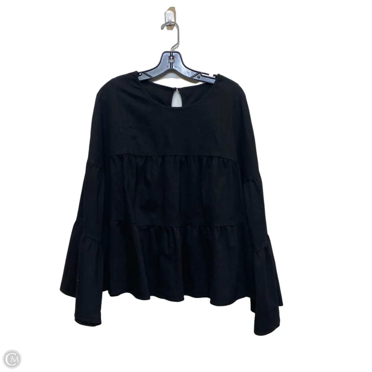 Top Long Sleeve By Shein In Black, Size: 2x