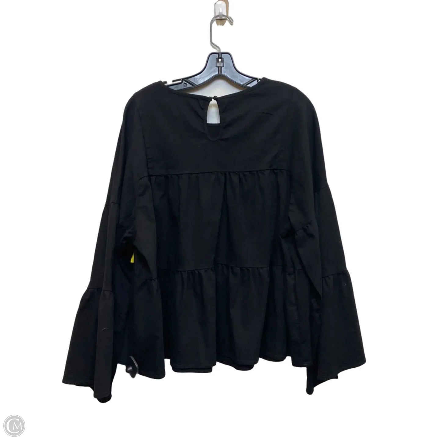 Top Long Sleeve By Shein In Black, Size: 2x