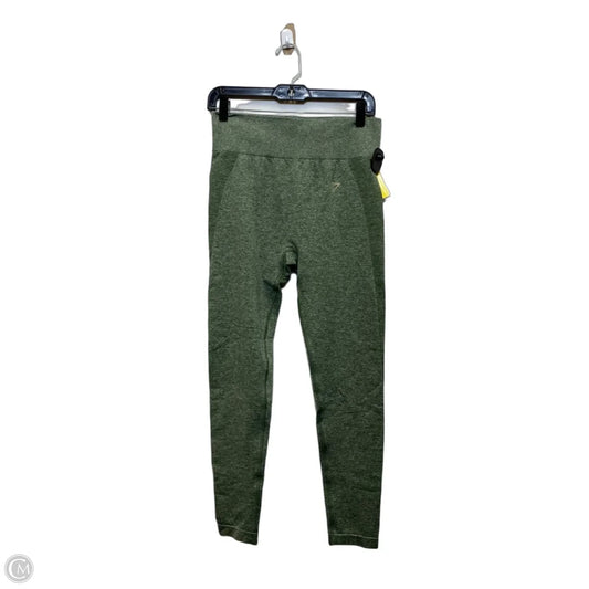 Athletic Leggings By Gym Shark In Green, Size: Xl