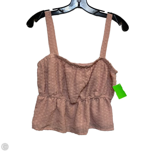 Top Sleeveless By Paper Crane In Pink, Size: M