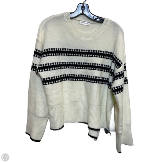 Sweater By Vestique In Cream, Size: M
