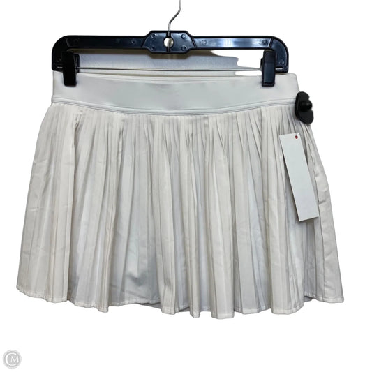 Athletic Skort By Lululemon In White, Size: M