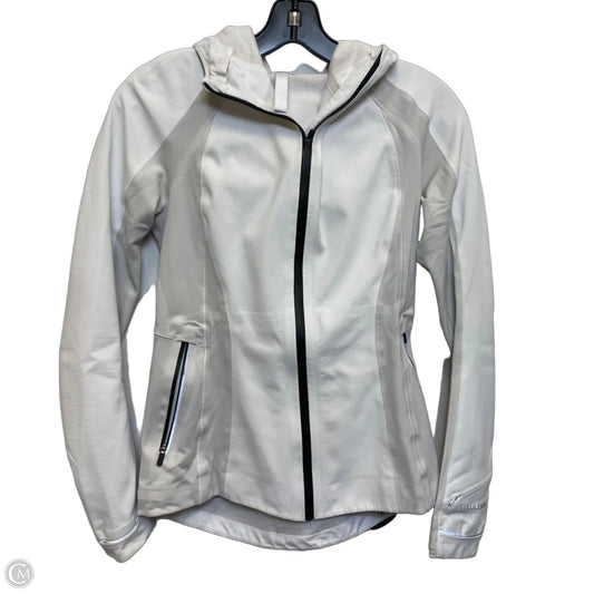 Athletic Jacket By Lululemon In White, Size: S