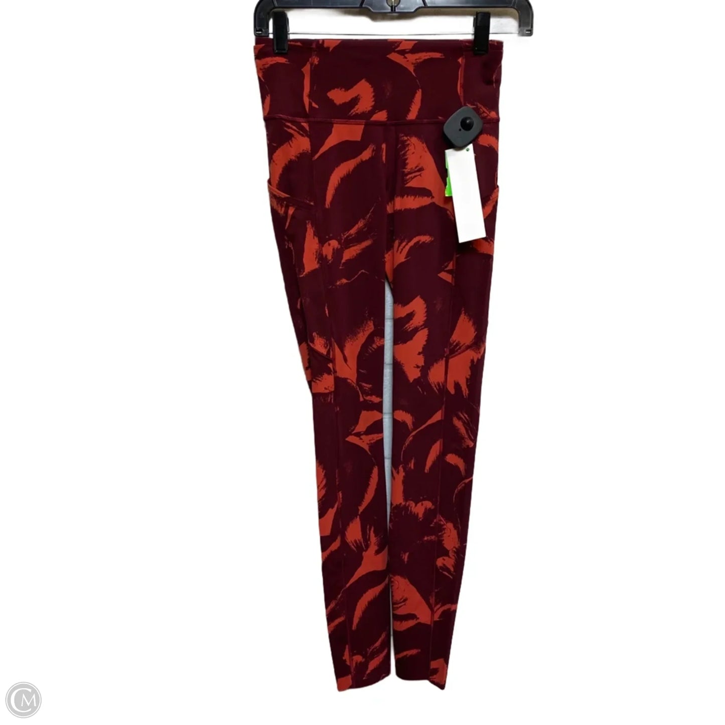Athletic Leggings By Lululemon In Red, Size: S
