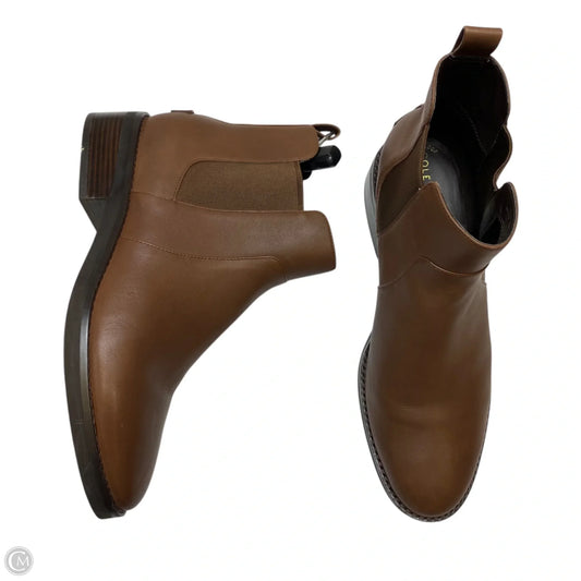 Boots Designer By Cole-haan In Brown, Size: 9.5