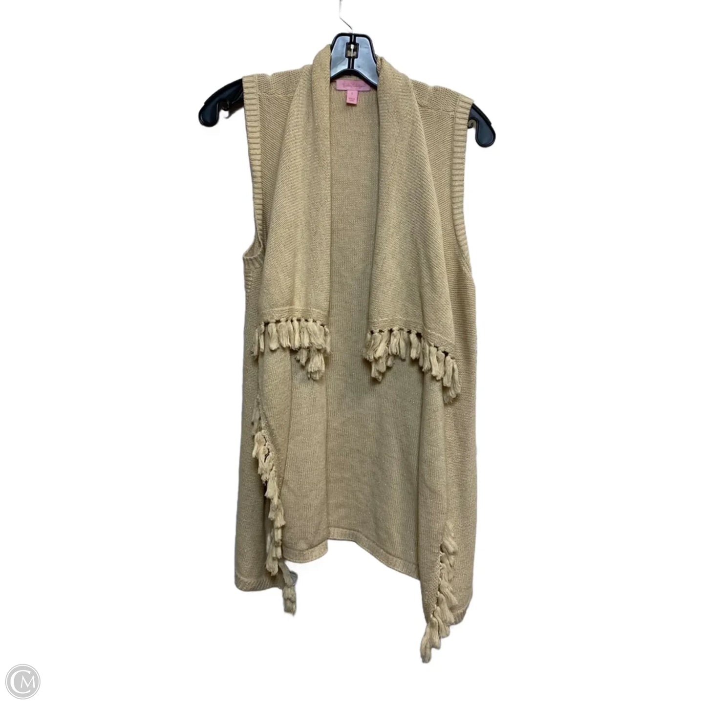 Vest Designer By Lilly Pulitzer In Tan, Size: S