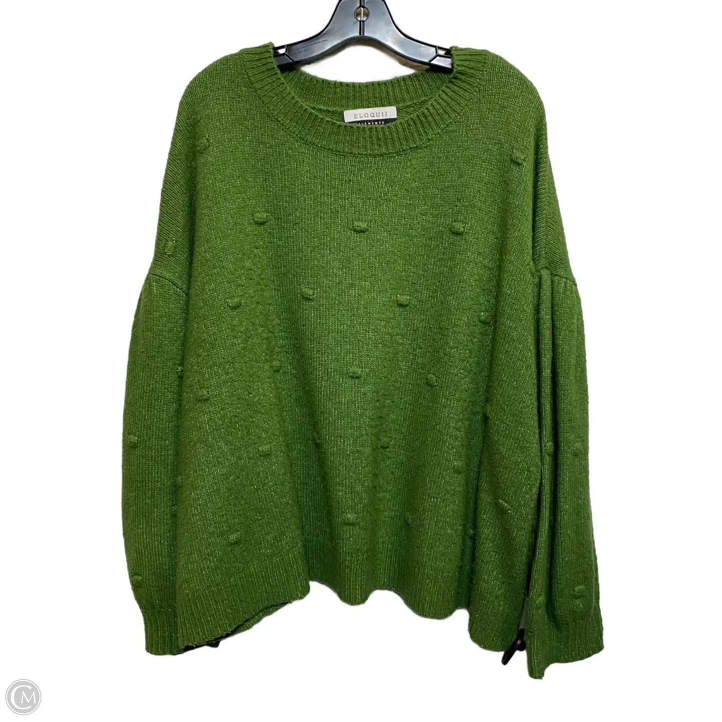 Sweater By Eloquii In Green, Size: 4x