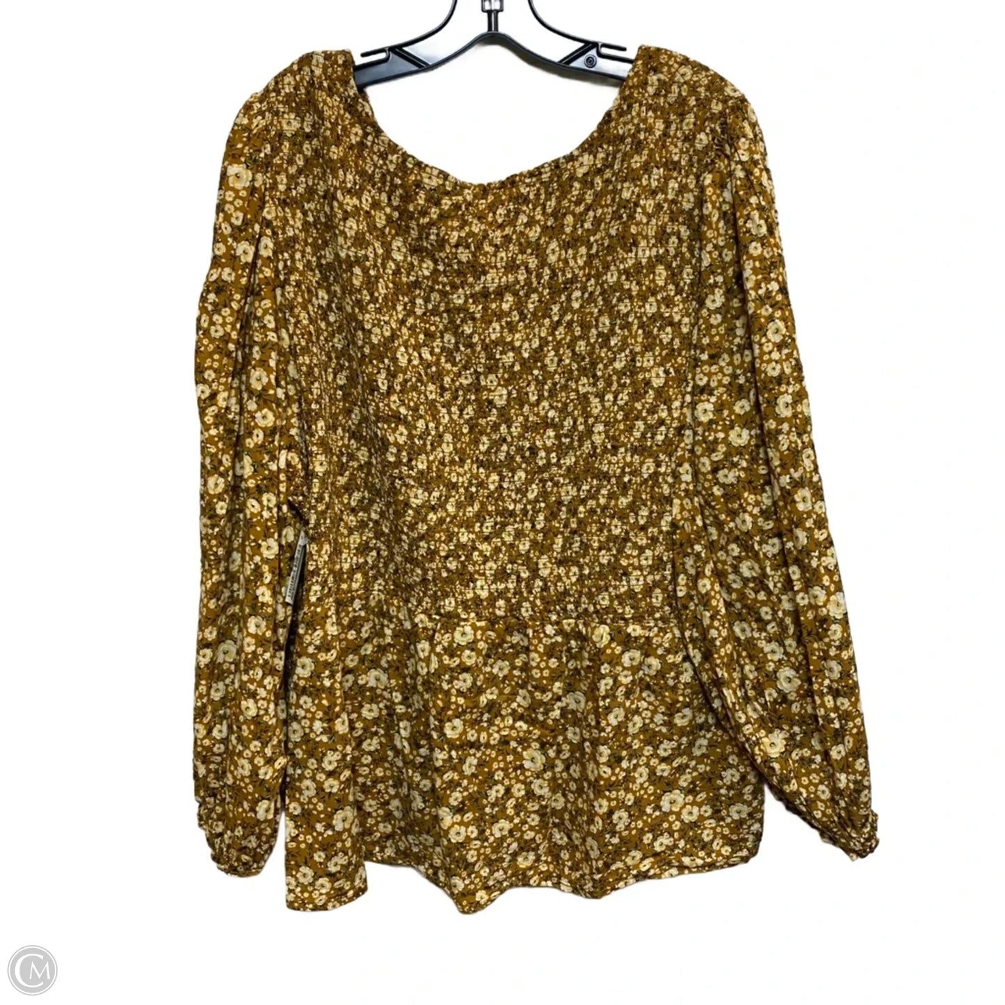 Top Long Sleeve By Old Navy In Yellow, Size: 4x