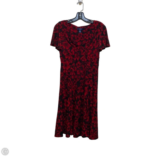 Dress Casual Midi By Chaps In Red, Size: S