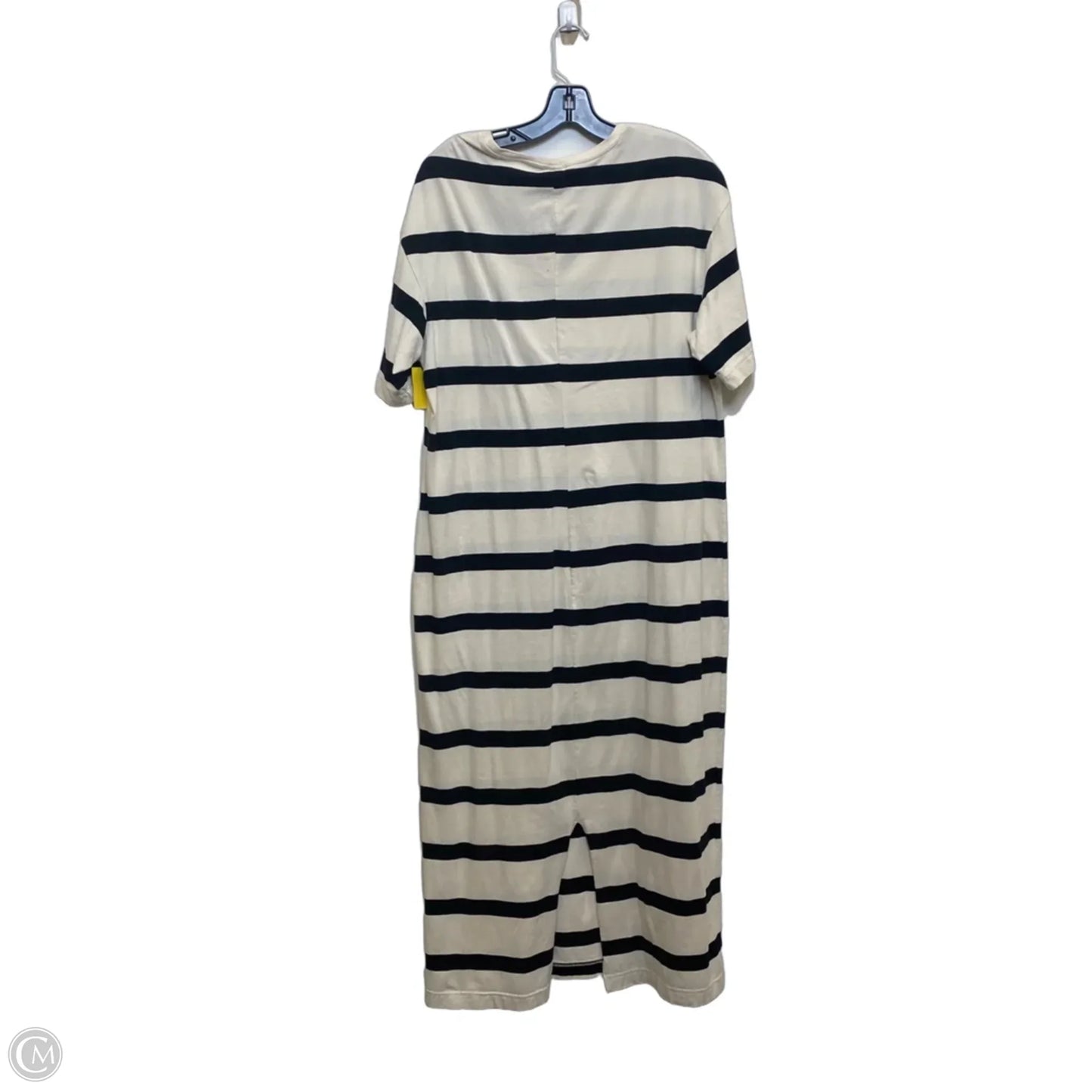 Dress Casual Midi By H&m In Black & Cream, Size: Xl