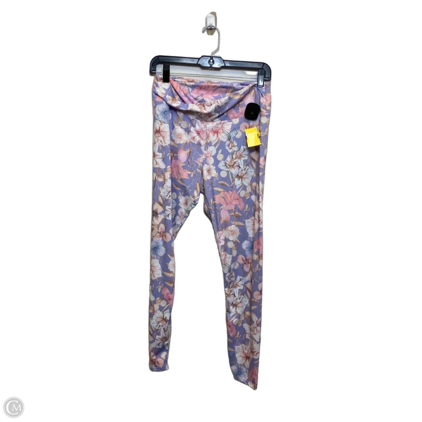 Athletic Leggings By Cmf In Purple, Size: L
