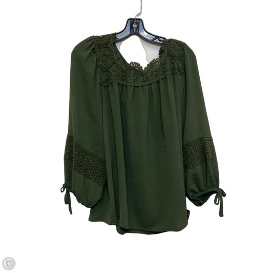 Top Long Sleeve By Torrid In Green, Size: L