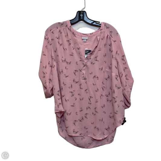 Top Long Sleeve By Torrid In Pink, Size: L