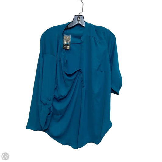 Top Long Sleeve By Torrid In Blue, Size: L