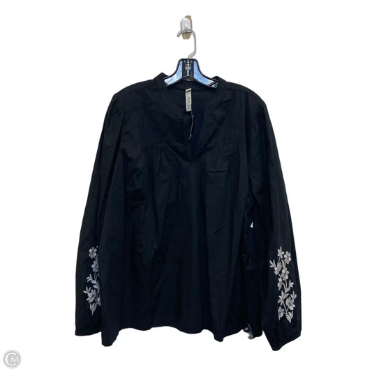Top Long Sleeve By Torrid In Black, Size: L