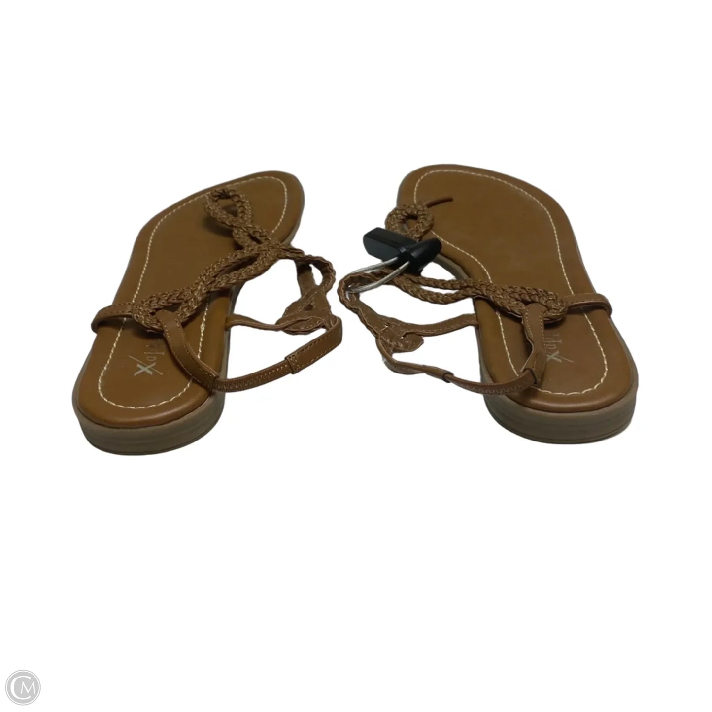 Sandals Flats By Xappeal In Brown, Size: 8