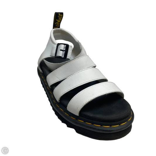 Sandals Designer By Dr Martens In Black & White, Size: 8
