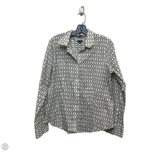 Top Long Sleeve By Talbots In Cream, Size: L