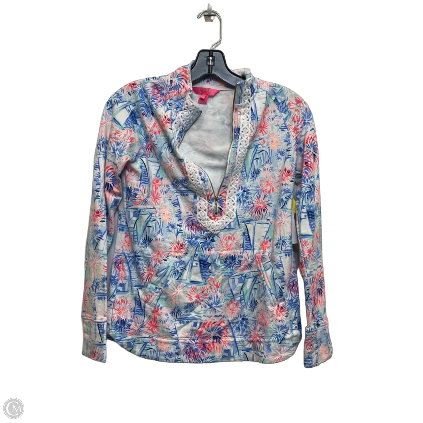 Top Long Sleeve Designer By Lilly Pulitzer In Blue, Size: Xxs