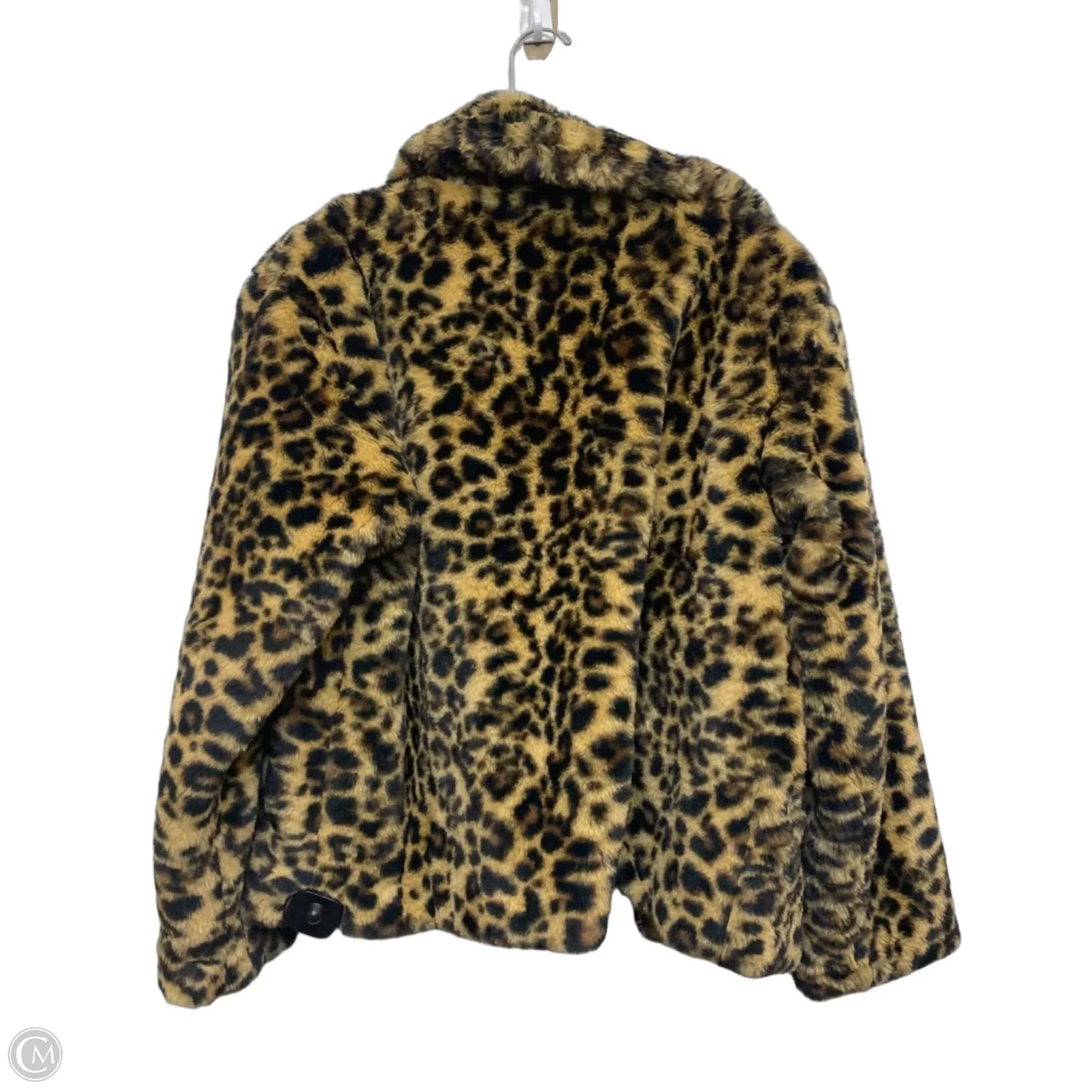 Jacket Faux Fur & Sherpa By A New Day In Animal Print, Size: Xs