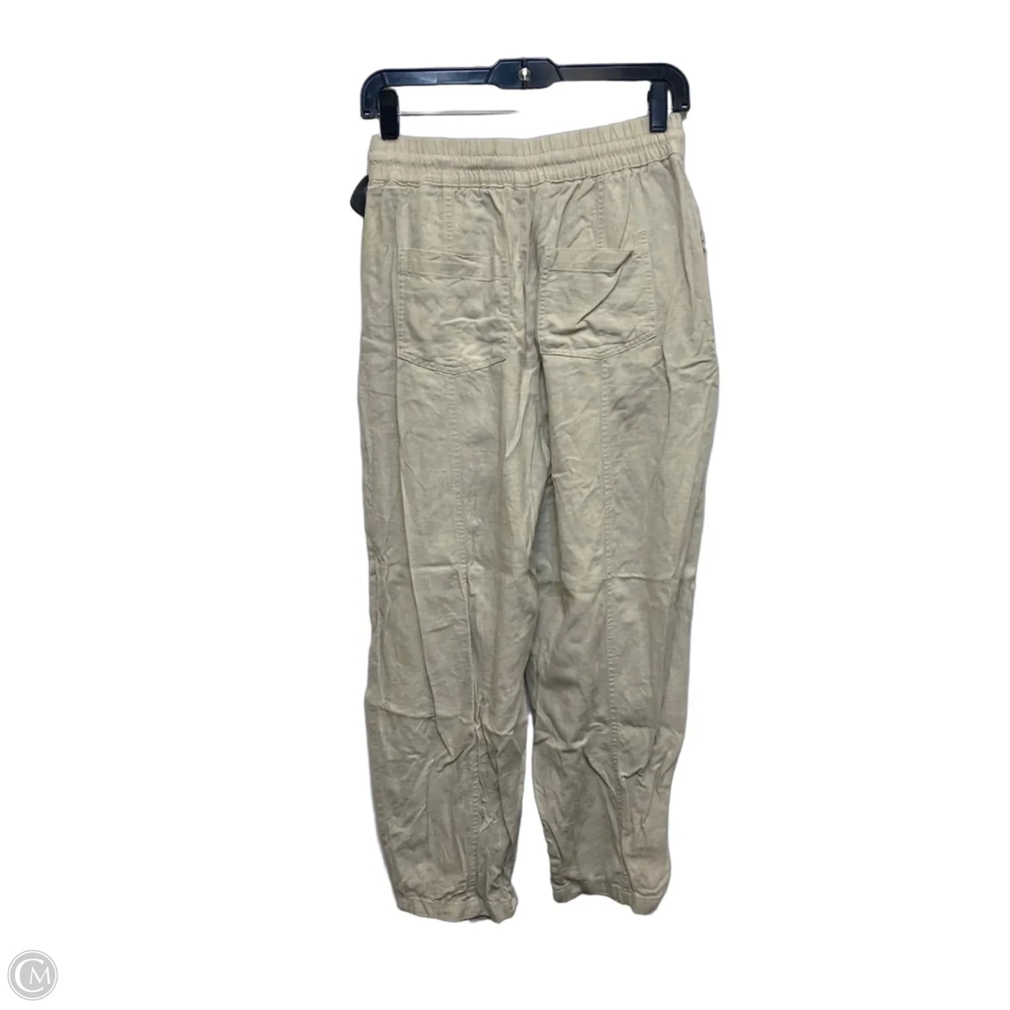 Pants Cropped By Zara In Cream, Size: S