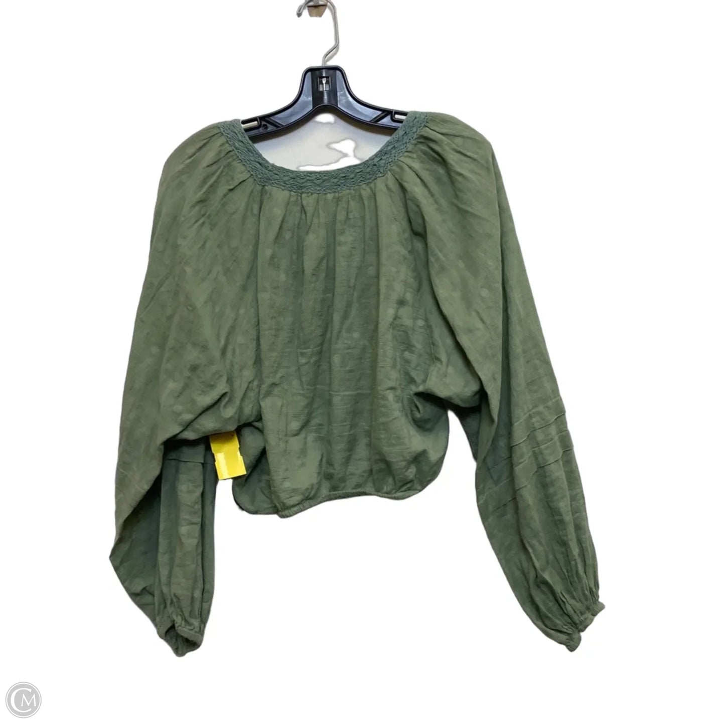 Top Long Sleeve By Free People In Green, Size: M