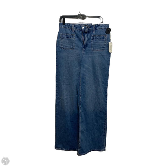 Jeans Wide Leg By Free Assembly In Blue Denim, Size: 6