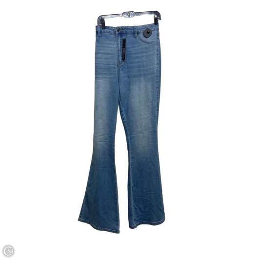 Jeans Flared By Fashion Nova In Blue Denim, Size: 16