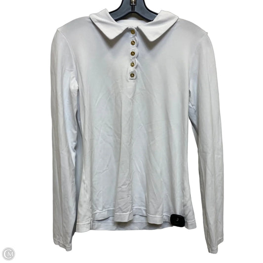 Top Long Sleeve Designer By Lilly Pulitzer In White, Size: S
