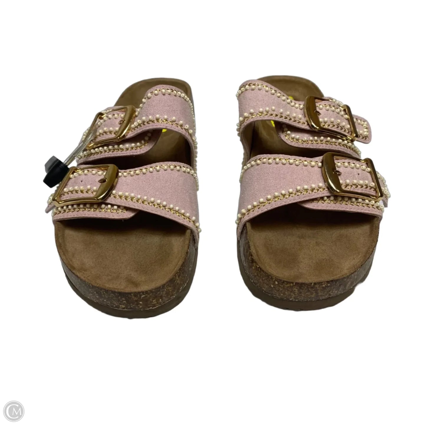 Sandals Flats By Time And Tru In Pink, Size: 10