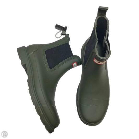 Boots Designer By Hunter In Green, Size: 9