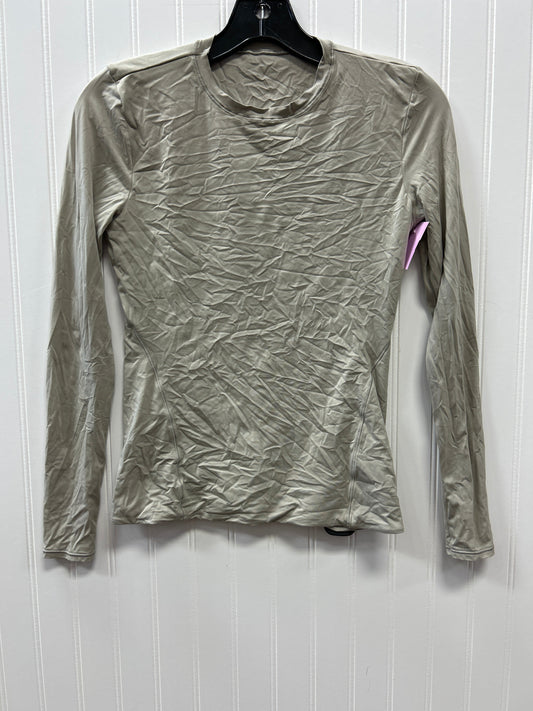 Athletic Top Ls Crewneck By Lululemon In Tan, Size:6
