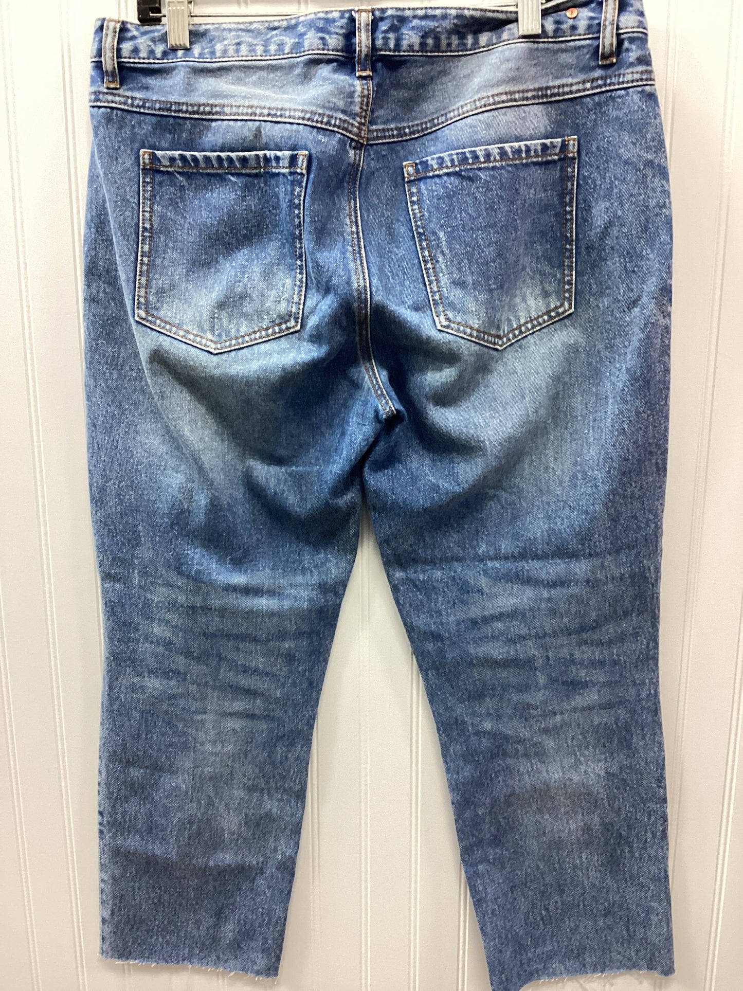 Jeans Straight By Cabi In Blue Denim, Size:10